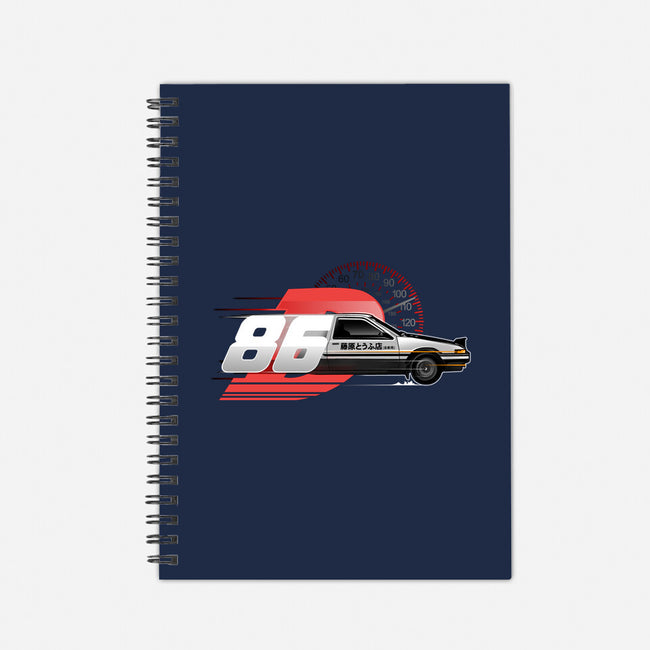 Akina's Drift King-none dot grid notebook-InkOne