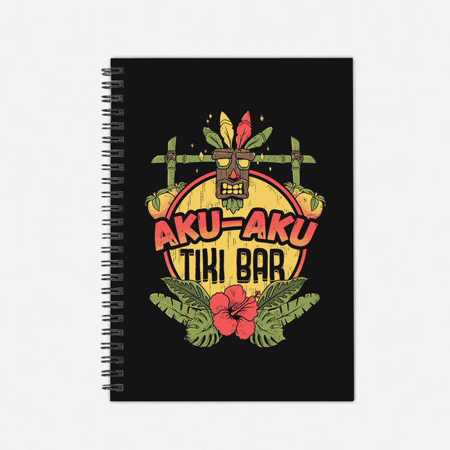 Aku Aku Tiki Bar-none dot grid notebook-ilustrata