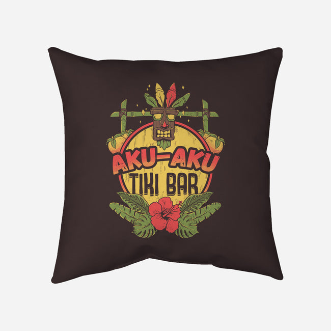 Aku Aku Tiki Bar-none removable cover w insert throw pillow-ilustrata