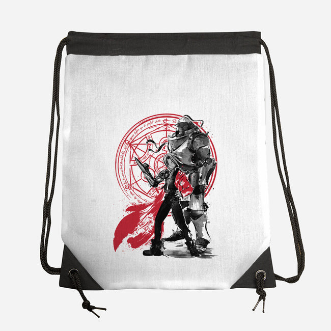 Alchemist Brothers-none drawstring bag-DrMonekers