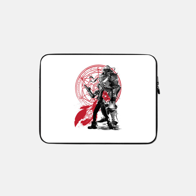 Alchemist Brothers-none zippered laptop sleeve-DrMonekers