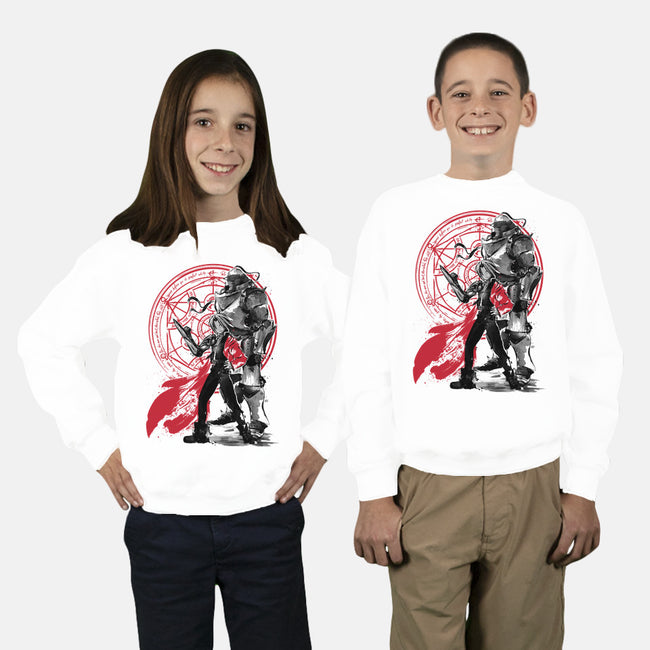 Alchemist Brothers-youth crew neck sweatshirt-DrMonekers