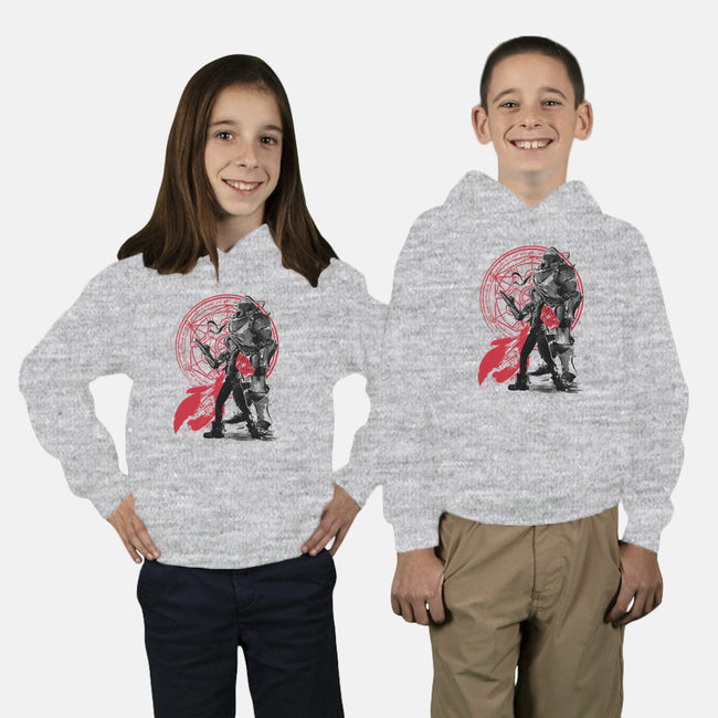 Alchemist Brothers-youth pullover sweatshirt-DrMonekers