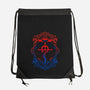Alchemy Nouveau-none drawstring bag-ChocolateRaisinFury