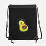 Alien Avocado-none drawstring bag-DinoMike
