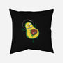 Alien Avocado-none removable cover w insert throw pillow-DinoMike