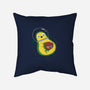 Alien Avocado-none removable cover w insert throw pillow-DinoMike