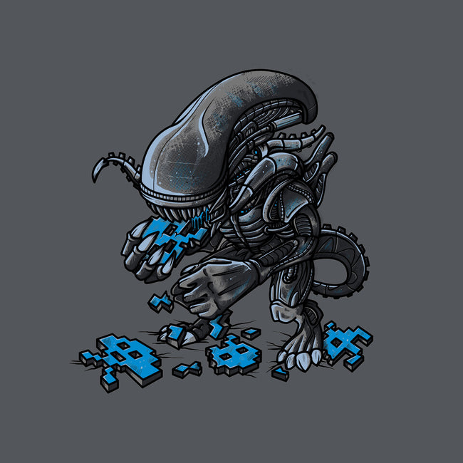 Alien Eats Alien-none drawstring bag-Letter_Q