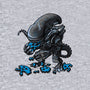 Alien Eats Alien-cat basic pet tank-Letter_Q