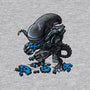 Alien Eats Alien-womens basic tee-Letter_Q