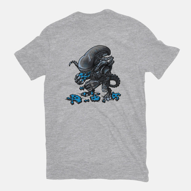 Alien Eats Alien-unisex basic tee-Letter_Q