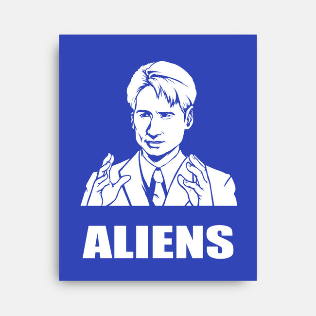 Aliens-none stretched canvas-BrushRabbit