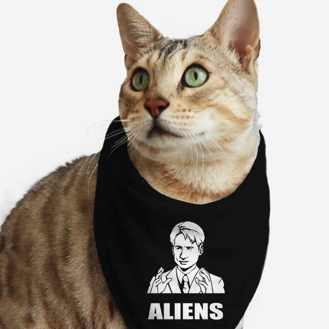 Aliens-cat bandana pet collar-BrushRabbit