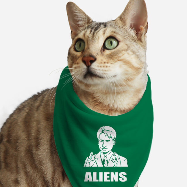 Aliens-cat bandana pet collar-BrushRabbit