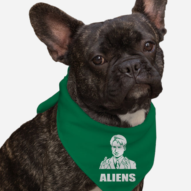 Aliens-dog bandana pet collar-BrushRabbit