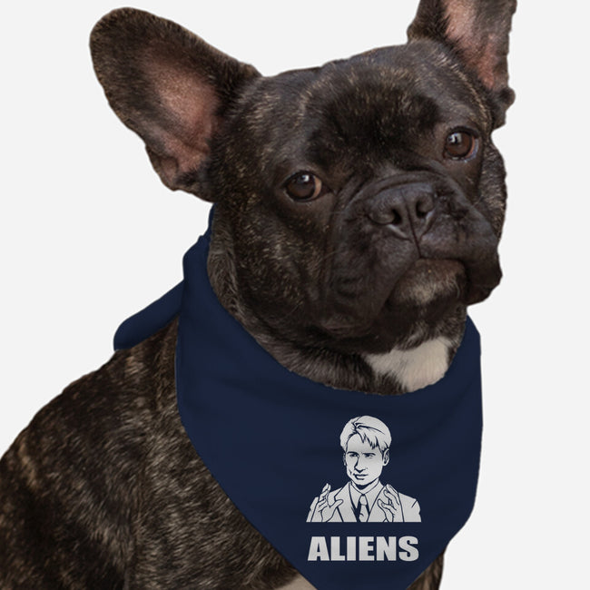 Aliens-dog bandana pet collar-BrushRabbit