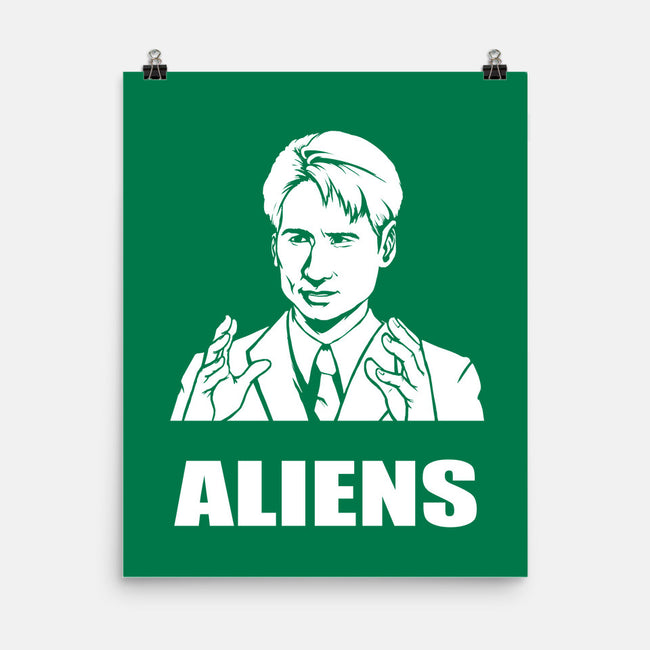 Aliens-none matte poster-BrushRabbit