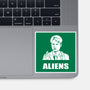 Aliens-none glossy sticker-BrushRabbit