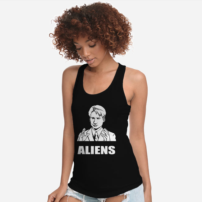 Aliens-womens racerback tank-BrushRabbit