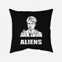Aliens-none removable cover w insert throw pillow-BrushRabbit