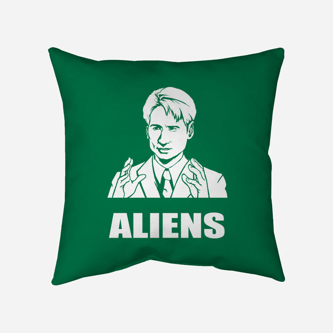 Aliens-none removable cover w insert throw pillow-BrushRabbit