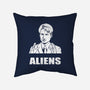 Aliens-none removable cover w insert throw pillow-BrushRabbit