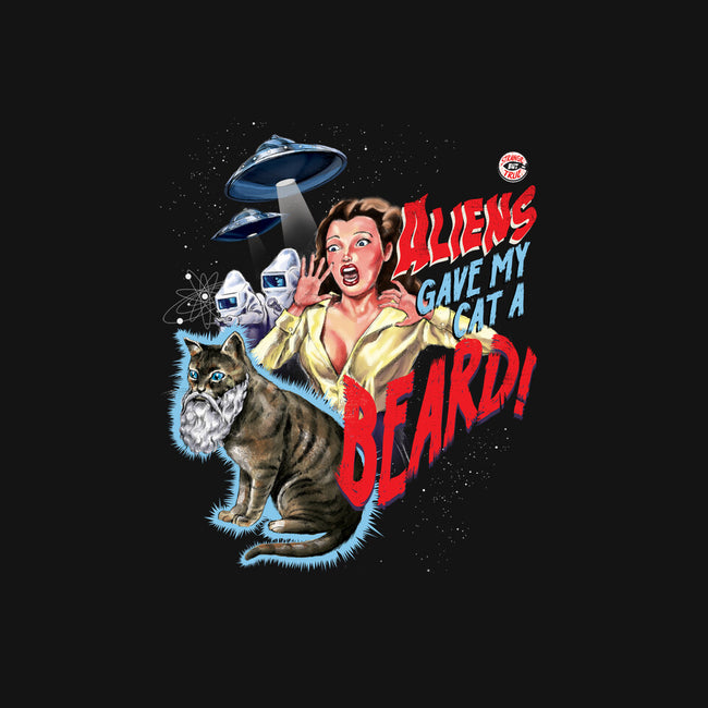 Aliens Gave My Cat a Beard-womens v-neck tee-Steven Rhodes
