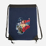 Aliens Gave My Cat a Beard-none drawstring bag-Steven Rhodes