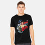 Aliens Gave My Cat a Beard-mens heavyweight tee-Steven Rhodes