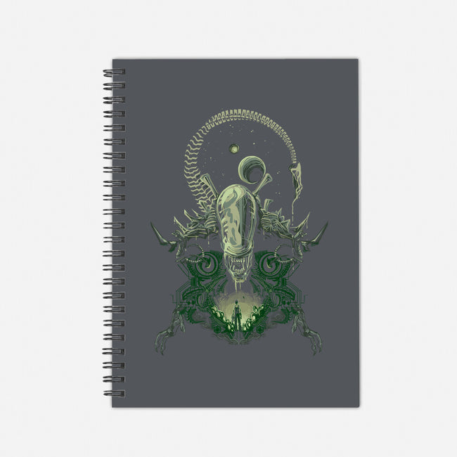 Alien's Nightmare-none dot grid notebook-Harantula