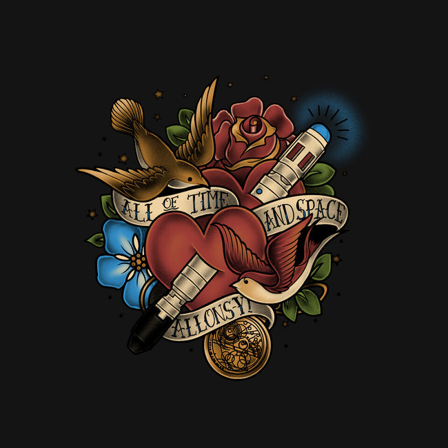 All of Time and Space Tattoo-none removable cover w insert throw pillow-MeganLara