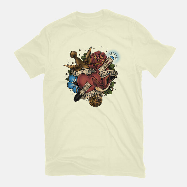 All of Time and Space Tattoo-womens fitted tee-MeganLara
