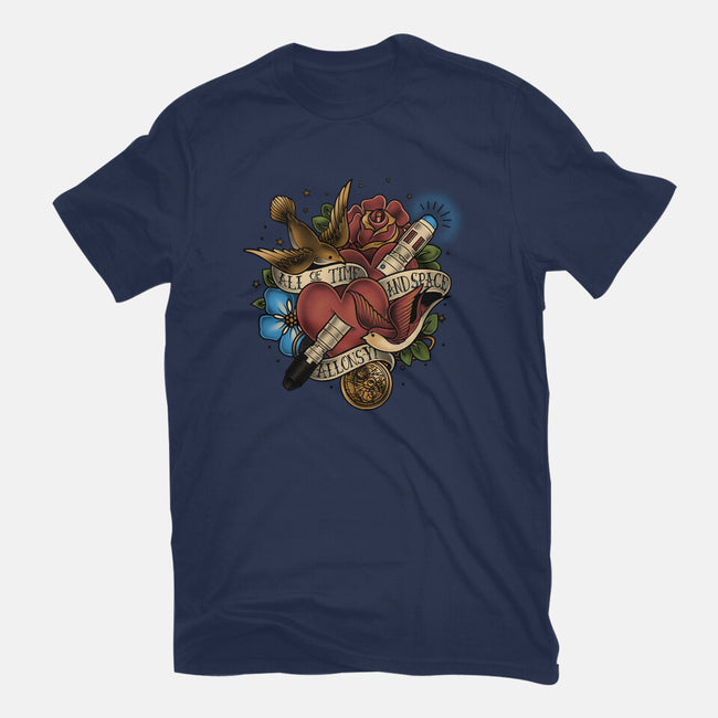 All of Time and Space Tattoo-womens fitted tee-MeganLara