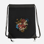 All of Time and Space Tattoo-none drawstring bag-MeganLara
