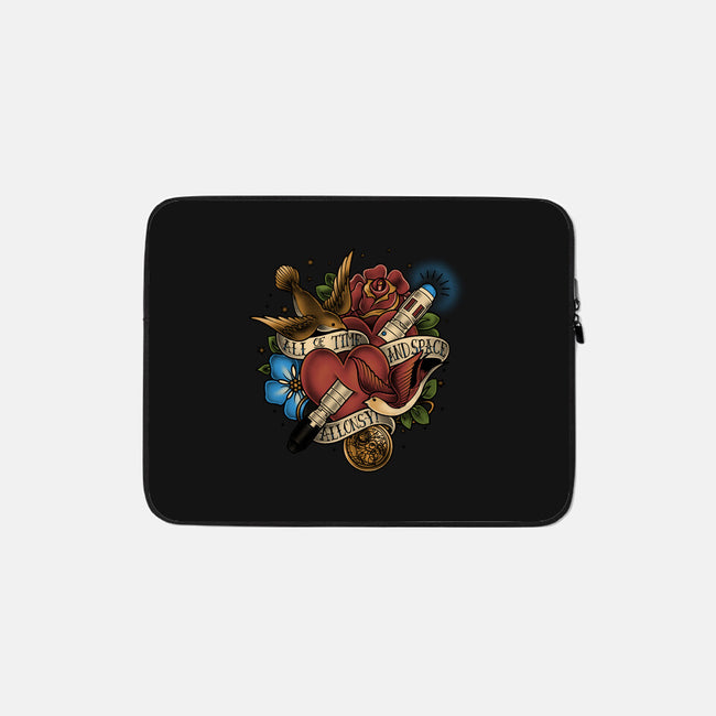 All of Time and Space Tattoo-none zippered laptop sleeve-MeganLara