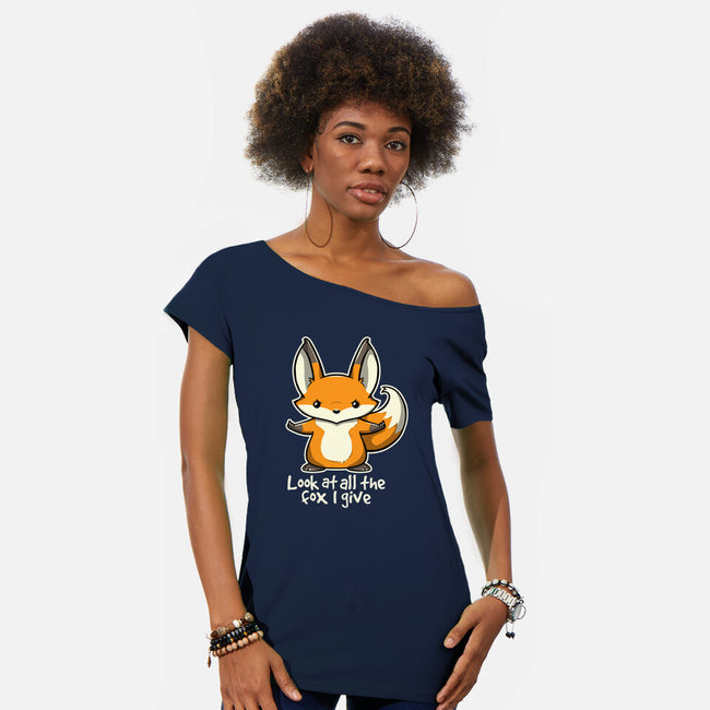 All The Fox-womens off shoulder tee-Licunatt