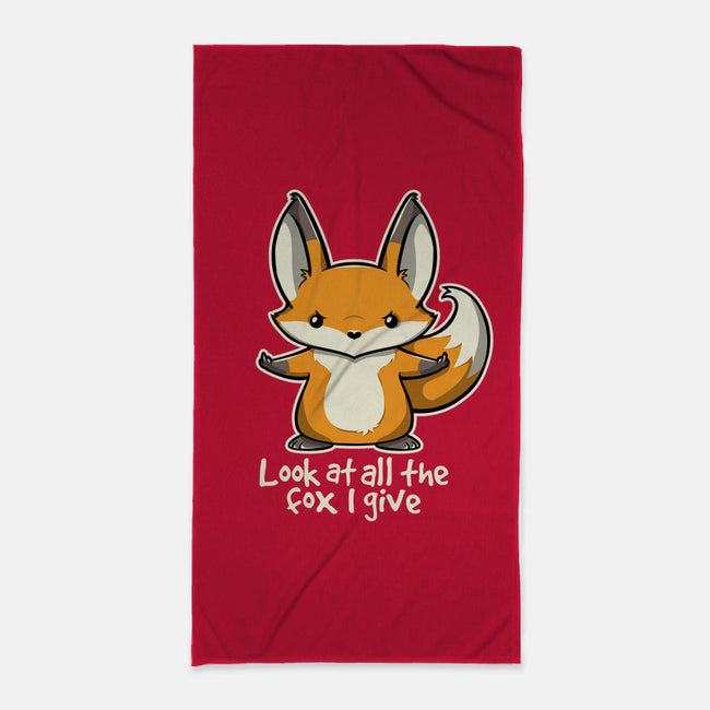 All The Fox-none beach towel-Licunatt