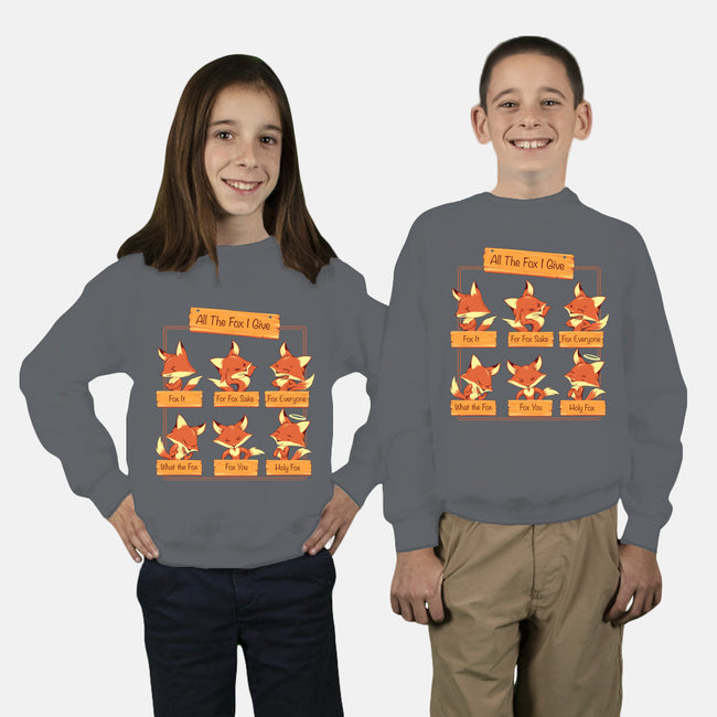 All The Fox I Give-youth crew neck sweatshirt-tobefonseca