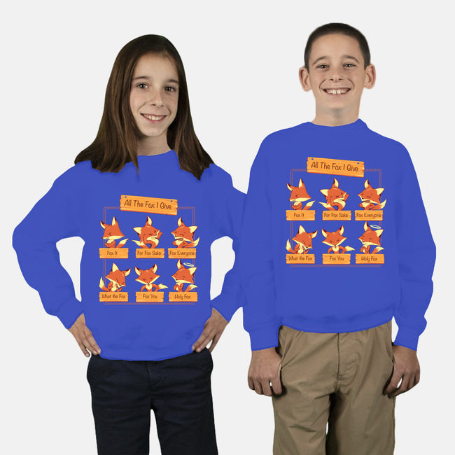 All The Fox I Give-youth crew neck sweatshirt-tobefonseca
