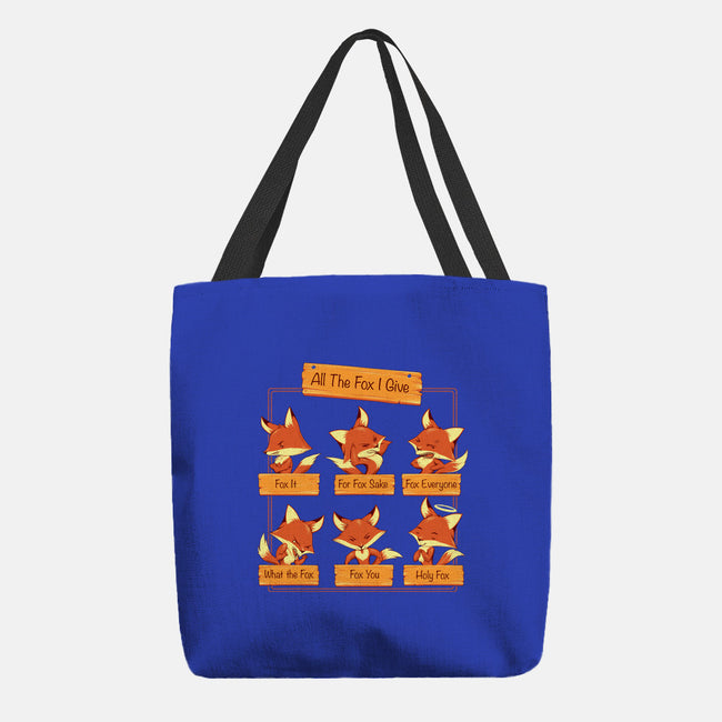 All The Fox I Give-none basic tote-tobefonseca