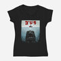 Alpha Predator-womens v-neck tee-ninjaink