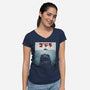Alpha Predator-womens v-neck tee-ninjaink