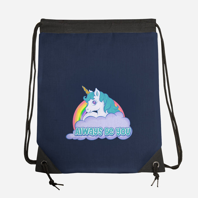 Always Be You-none drawstring bag-Ellador