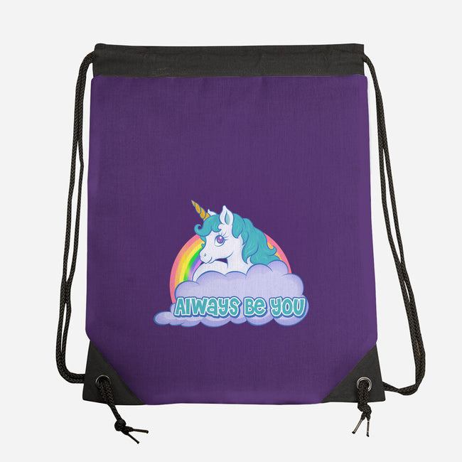 Always Be You-none drawstring bag-Ellador