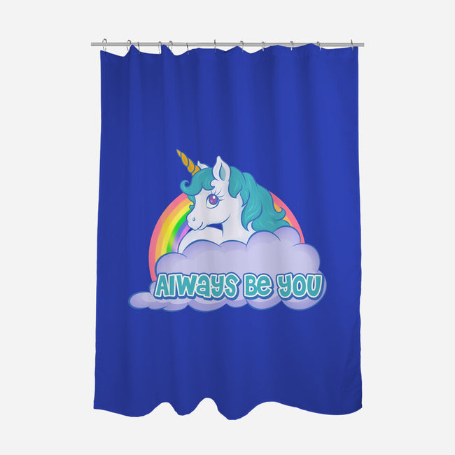Always Be You-none polyester shower curtain-Ellador