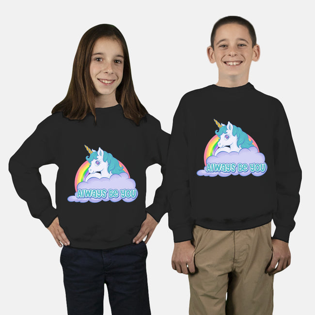 Always Be You-youth crew neck sweatshirt-Ellador