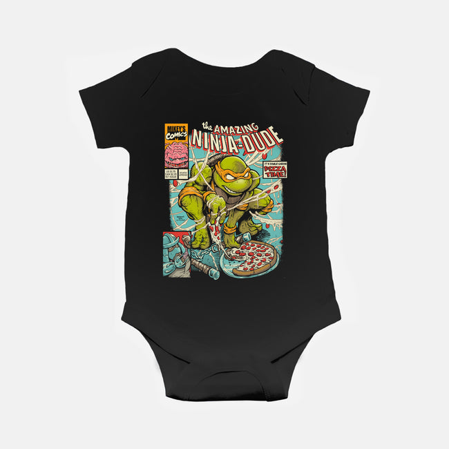 Amazing Ninja Dude-baby basic onesie-DonovanAlex