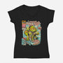 Amazing Ninja Dude-womens v-neck tee-DonovanAlex
