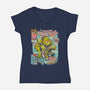 Amazing Ninja Dude-womens v-neck tee-DonovanAlex