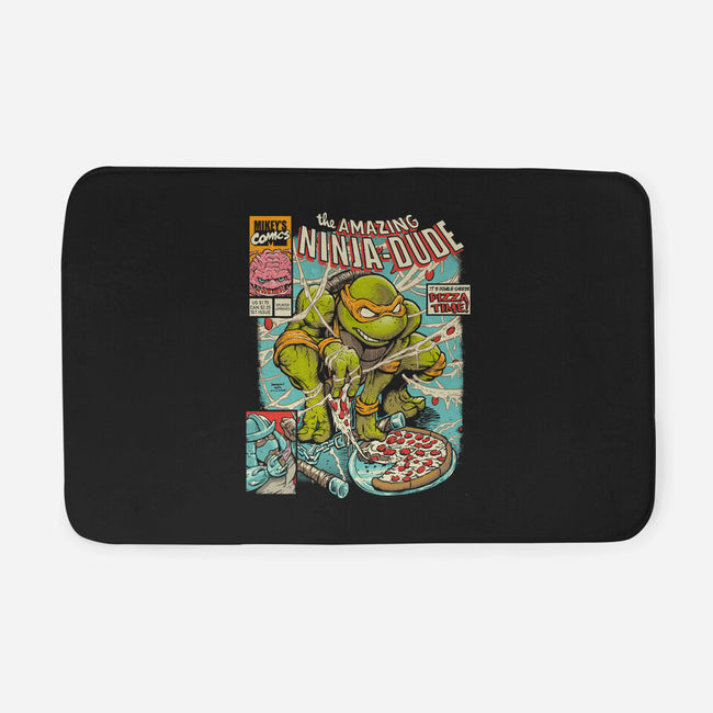 Amazing Ninja Dude-none memory foam bath mat-DonovanAlex